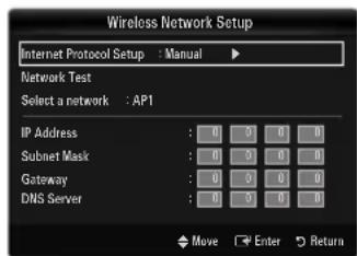 SAMSUNG UE40B7090WW - Wireless Network Setup-Manual - 1
