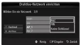 SAMSUNG UE40B7090WW - Verbinden mit WPS (Wi-Fi Protected Einrichtung) - 5