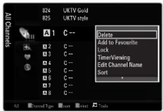 SAMSUNG UE40B7090WW - ■ Add to Favourite / Delete from Favourite - 1