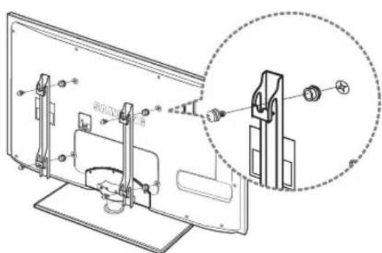 SAMSUNG UE40B7090WW - Vorbereiten für den Einbau der Wandhalterung - 1