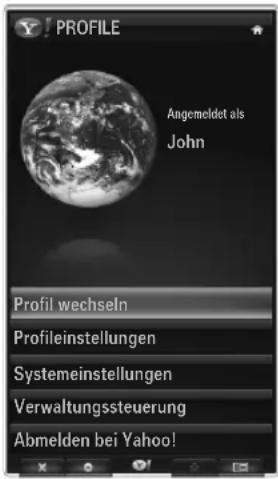 SAMSUNG UE40B7090WW - Verwenden des Profil-Widget - 1