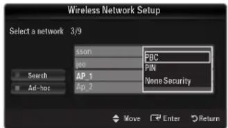 SAMSUNG UE40B7090WW - Connecting WPS (Wi-Fi Protected Setup) - 5