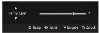 SAMSUNG UE40B7090WW - Hinter.Licht / Kontrast / Helligkeit / Schärfe / Farbe / Farbton (G/R) - 1