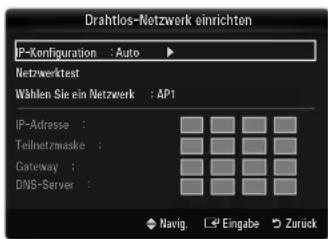 SAMSUNG UE40B7090WW - Drahtlos-Netzwerk einrichten-Auto - 1