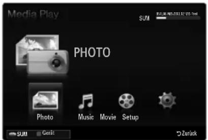 SAMSUNG UE40B7090WW - Starten des Modus Media Play (USB & DLNA). - 1
