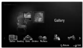 SAMSUNG UE40B7090WW - Using the Content Library Menu - 2