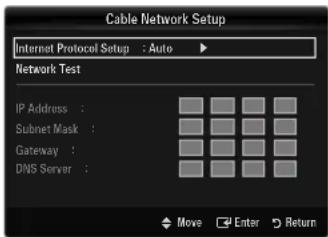 SAMSUNG UE40B7090WW - Cable Network Setup-Auto - 1