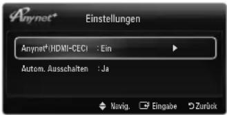SAMSUNG UE40B7090WP - Anynet ^+ (HDMI-CEC) → Aus / Ein - 2