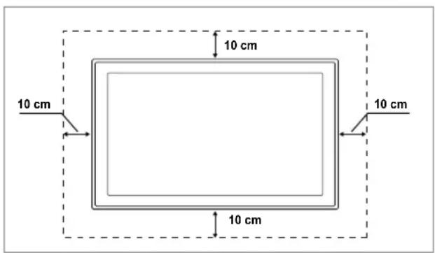 SAMSUNG UE40B7090WP - Absichern des Einbaubereichs - 2