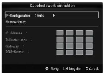 SAMSUNG UE40B7090WP - Kabelnetzwerk einrichten-Auto - 1
