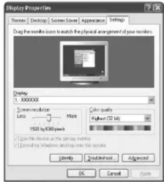 SAMSUNG UE40B7090WP - Konfigurieren Ihrer PC-Software (unter Windows XP) - 1