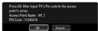 SAMSUNG UE40B7090WP - Connecting WPS (Wi-Fi Protected Setup) - 3