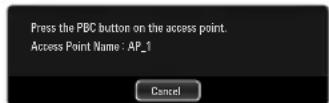 SAMSUNG UE40B7090WP - Connecting WPS (Wi-Fi Protected Setup) - 2