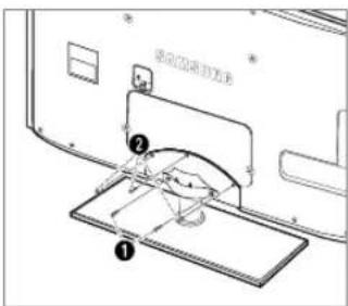 SAMSUNG UE40B7090WP - Anbringen des Standfußes - 2