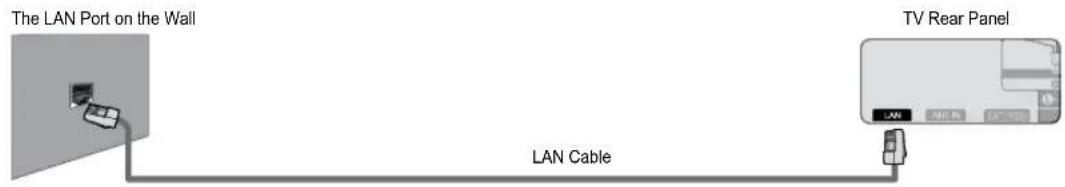 SAMSUNG UE40B7090WP - You can connect the LAN port and the TV directly depending on your network status. - 1