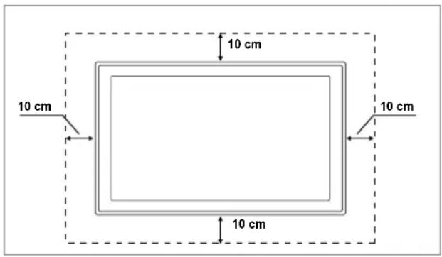 SAMSUNG UE40B7090WP - When installing the product with a stand When installing the product with a wall-mount - 2