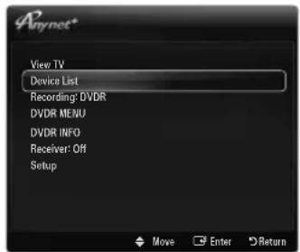 SAMSUNG UE40B7090WP - Switching between Anynet ^+ Devices - 1