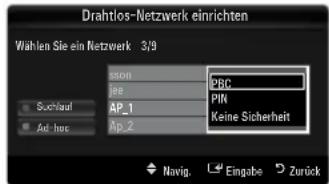 SAMSUNG UE40B7090WP - Verbinden mit WPS (Wi-Fi Protected Setup) - 5