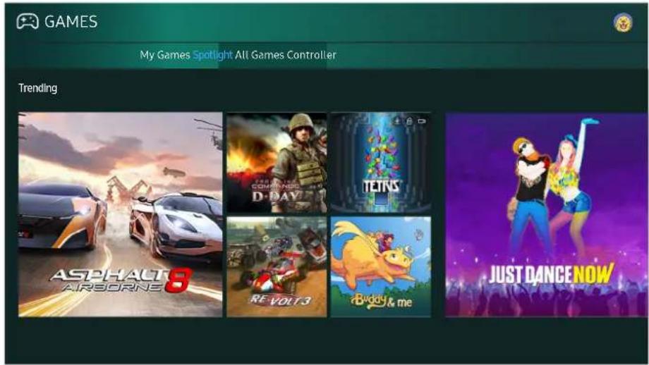 SAMSUNG UE43KU6640S - Using the GAMES Service - 1