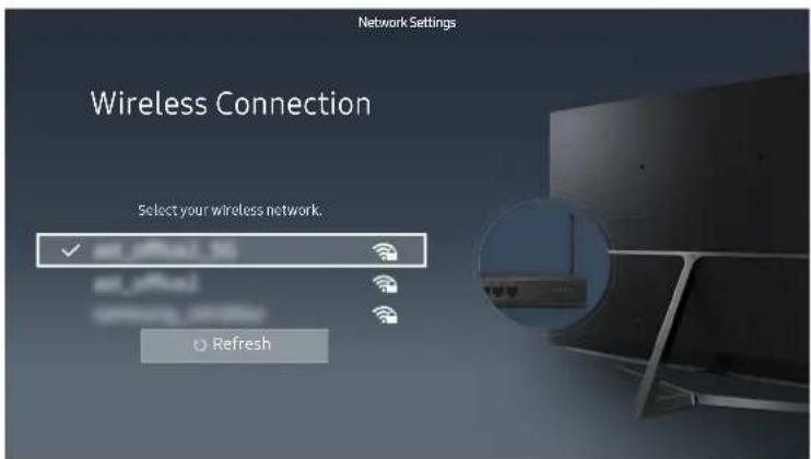 SAMSUNG UE43KU6640S - Establishing a wireless Internet connection - 2