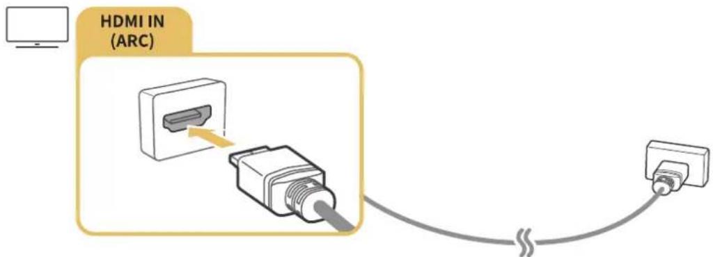 SAMSUNG UE43KU6640S - Connecting with an HDMI (ARC) cable - 1