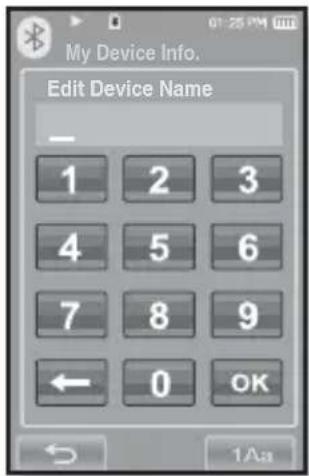 SAMSUNG YP-P2JQB - To rename a Bluetooth device - 3