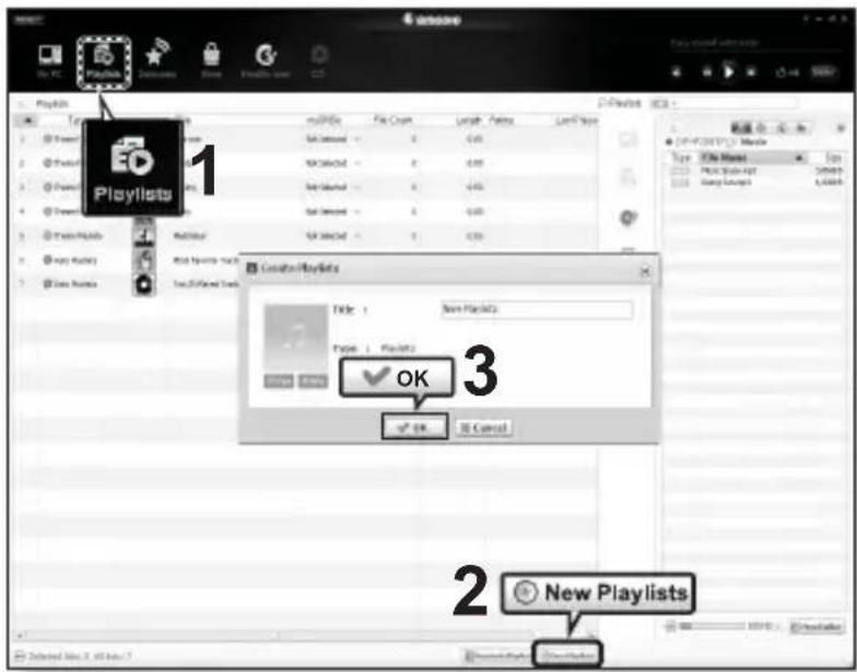 SAMSUNG YP-P2JQB - Creating a Playlist - 1