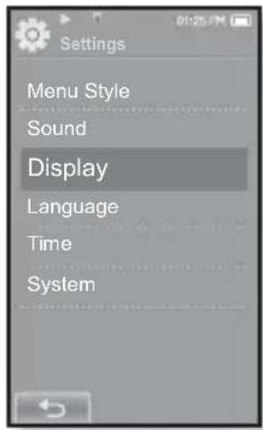 SAMSUNG YP-P2JQB - Display Settings - 1