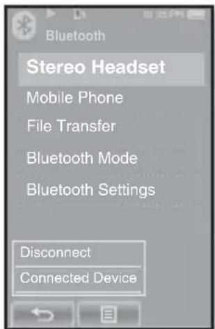 SAMSUNG YP-P2JQB - To check the Bluetooth Device connected - 2