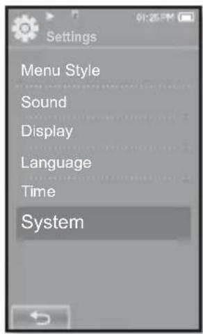 SAMSUNG YP-P2JQB - System Settings - 1