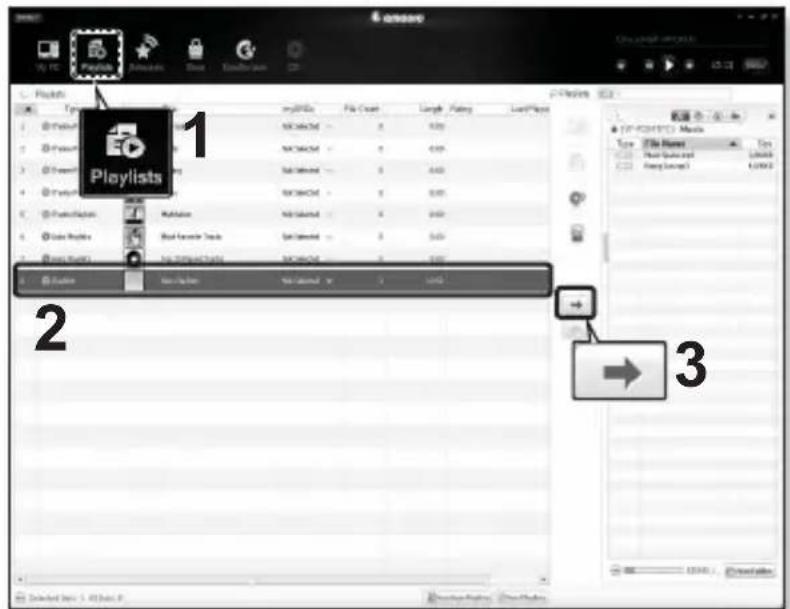 SAMSUNG YP-P2JQB - Transferring a Playlist to your player using EmoDio - 1