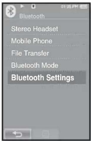 SAMSUNG YP-P2JQB - BLUETOOTH SETTINGS - 2