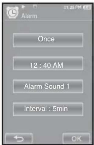 SAMSUNG YP-P2JQB - SETTING THE ALARM - 3
