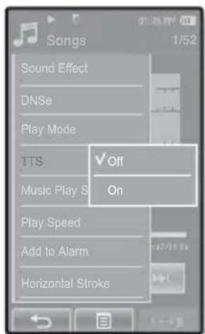 SAMSUNG YP-P2JQB - To listen to TTS (Text to Speech) - 2