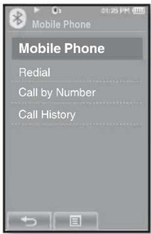 SAMSUNG YP-P2JQB - To connect to the registered Bluetooth mobile phone - 1