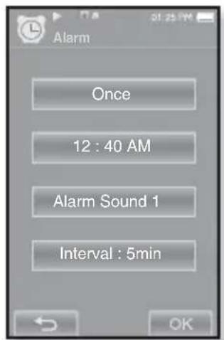SAMSUNG YP-P2JQB - To edit the alarm setting - 1