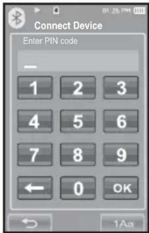 SAMSUNG YP-P2JQB - To register the Bluetooth mobile phone (Continued) - 1