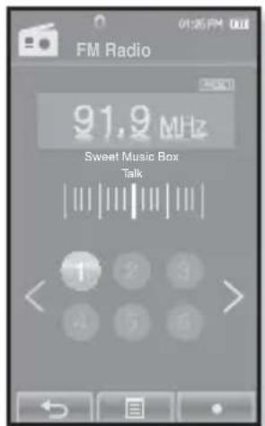 SAMSUNG YP-P2JQB - To listen to preset stations - 2