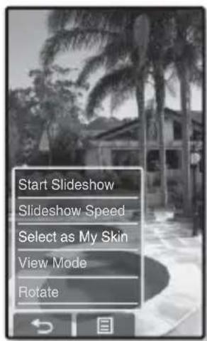 SAMSUNG YP-P2JQB - To select a picture as a background image - 1