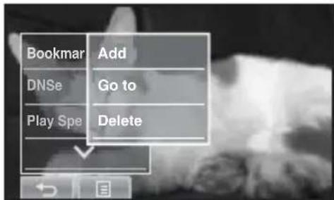 SAMSUNG YP-P2JQB - To move to (play) / remove the bookmark - 1