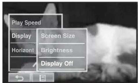 SAMSUNG YP-P2JQB - To set the display off - 1