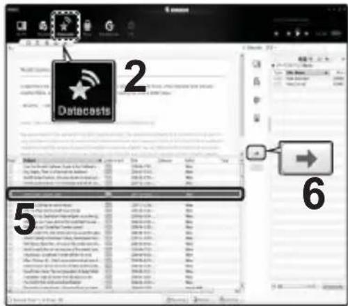 SAMSUNG YP-P2JQB - TRANSFERRING A DATACAST FROM - 2