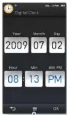 SAMSUNG YP-M1JEB - To set the current time - 1