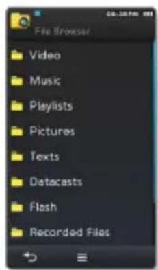 SAMSUNG YP-M1JEB - BROWSING FOR FILES USING "File Browser" - 1