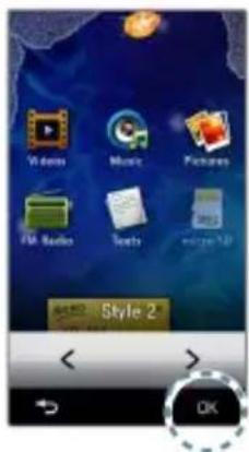 SAMSUNG YP-M1JEB - To change the main menu style - 3