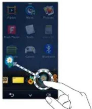 SAMSUNG YP-M1JEB - To add / delete a widget icon - 2