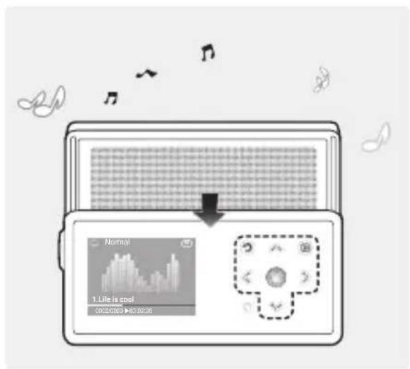 SAMSUNG YP-K5JQB - Using the Speaker - 1