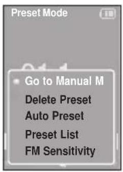 SAMSUNG YP-K5JQB - To switch to Manual Tuning mode - 1