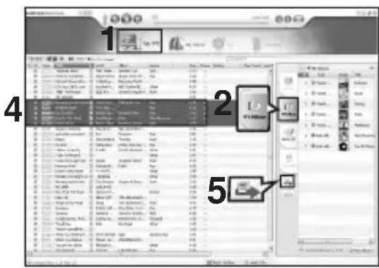 SAMSUNG YP-K5JQB - Adding Music files to a Playlist - 1