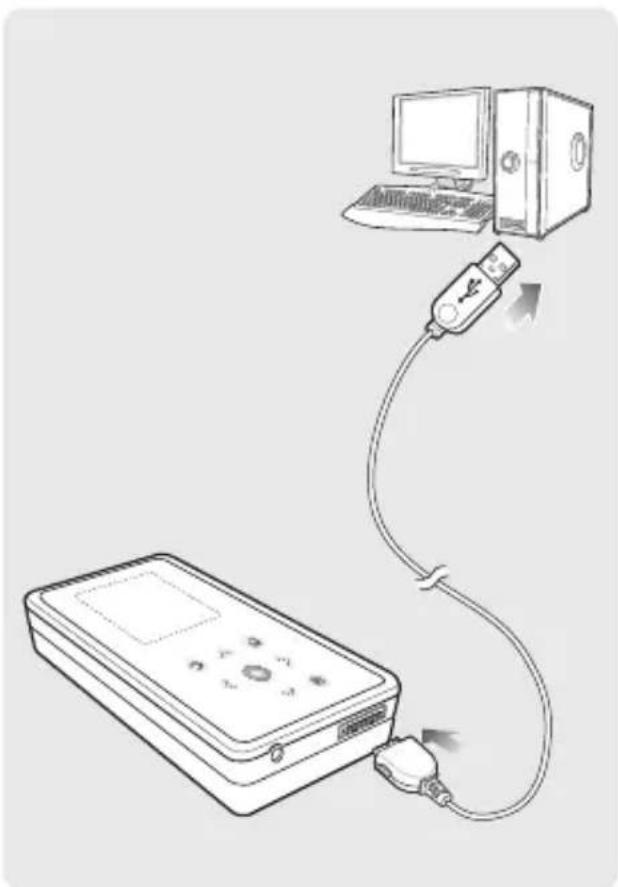 SAMSUNG YP-K5JQB - Charging the battery - 1